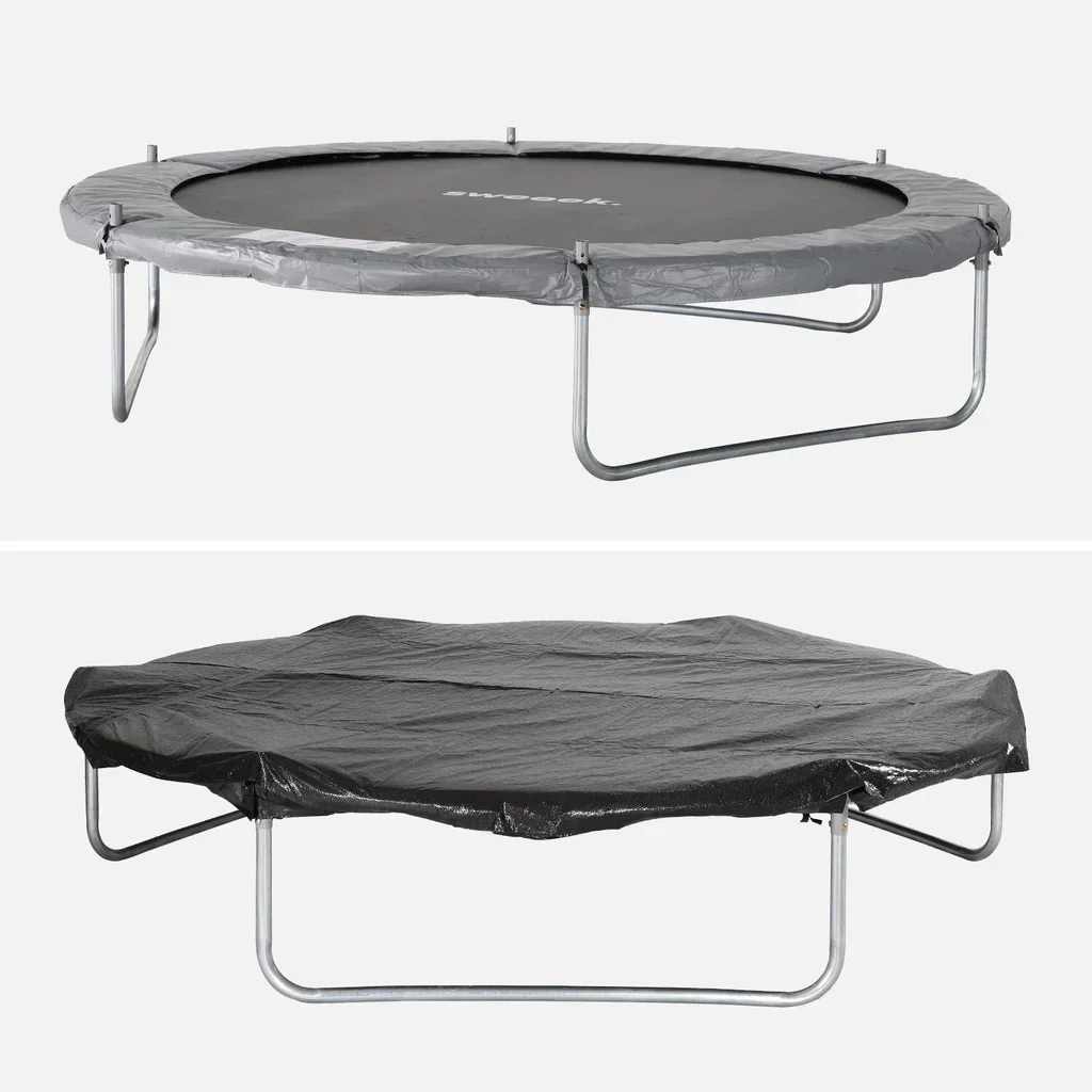 Trampoline jardin Ø250cm avec filet sécurité et kit accessoires complet