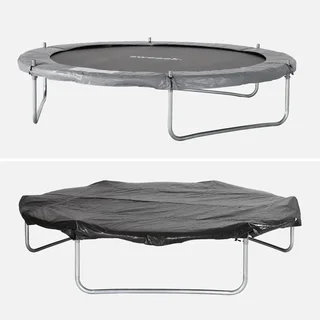 Trampoline jardin Ø250cm avec filet sécurité et kit accessoires complet
