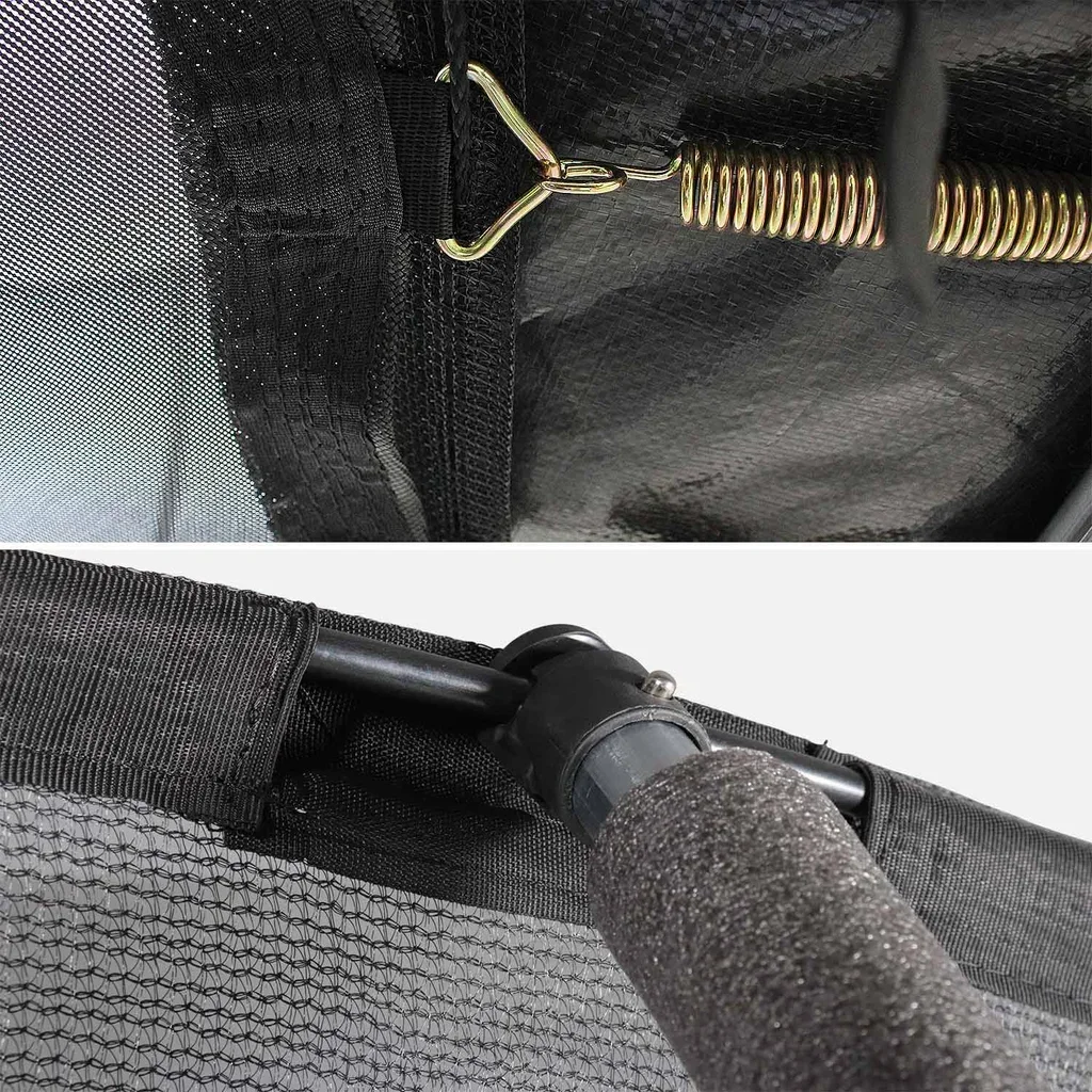 Trampoline 3,05 m avec filet de sécurité intégré et coussin de protection épais