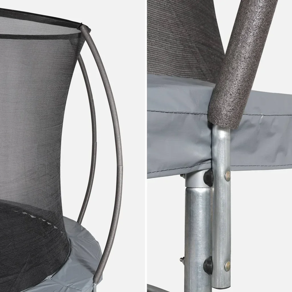 Trampoline 3,05 m avec filet de sécurité intégré et coussin de protection épais