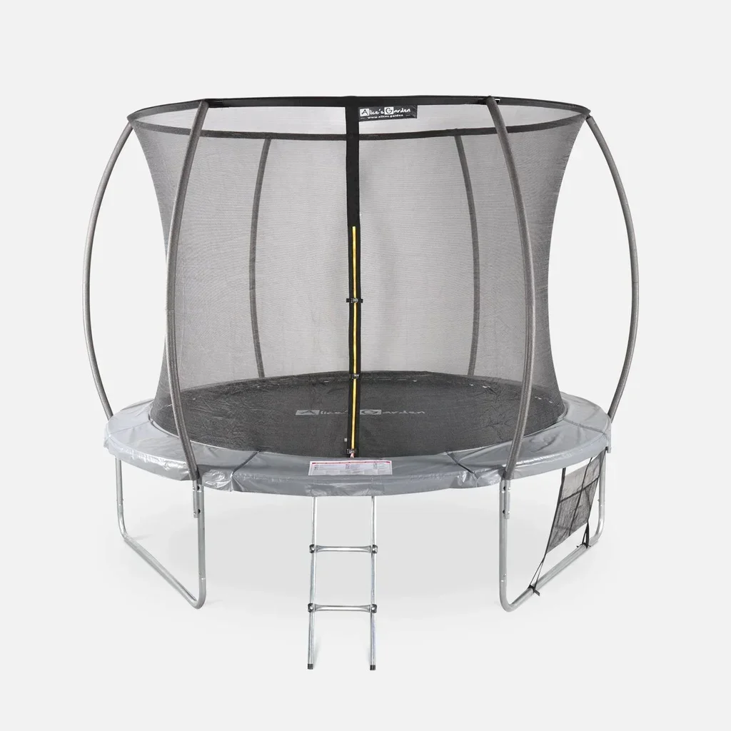 Trampoline Ø305 cm avec filet de sécurité intérieur et accessoires complets