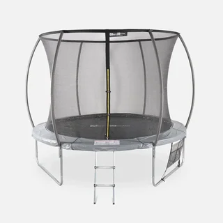 Trampolino Ø305 cm con Rete di Sicurezza Interna e Accessori Completi - Tappeto Elastico da Giardino 3m