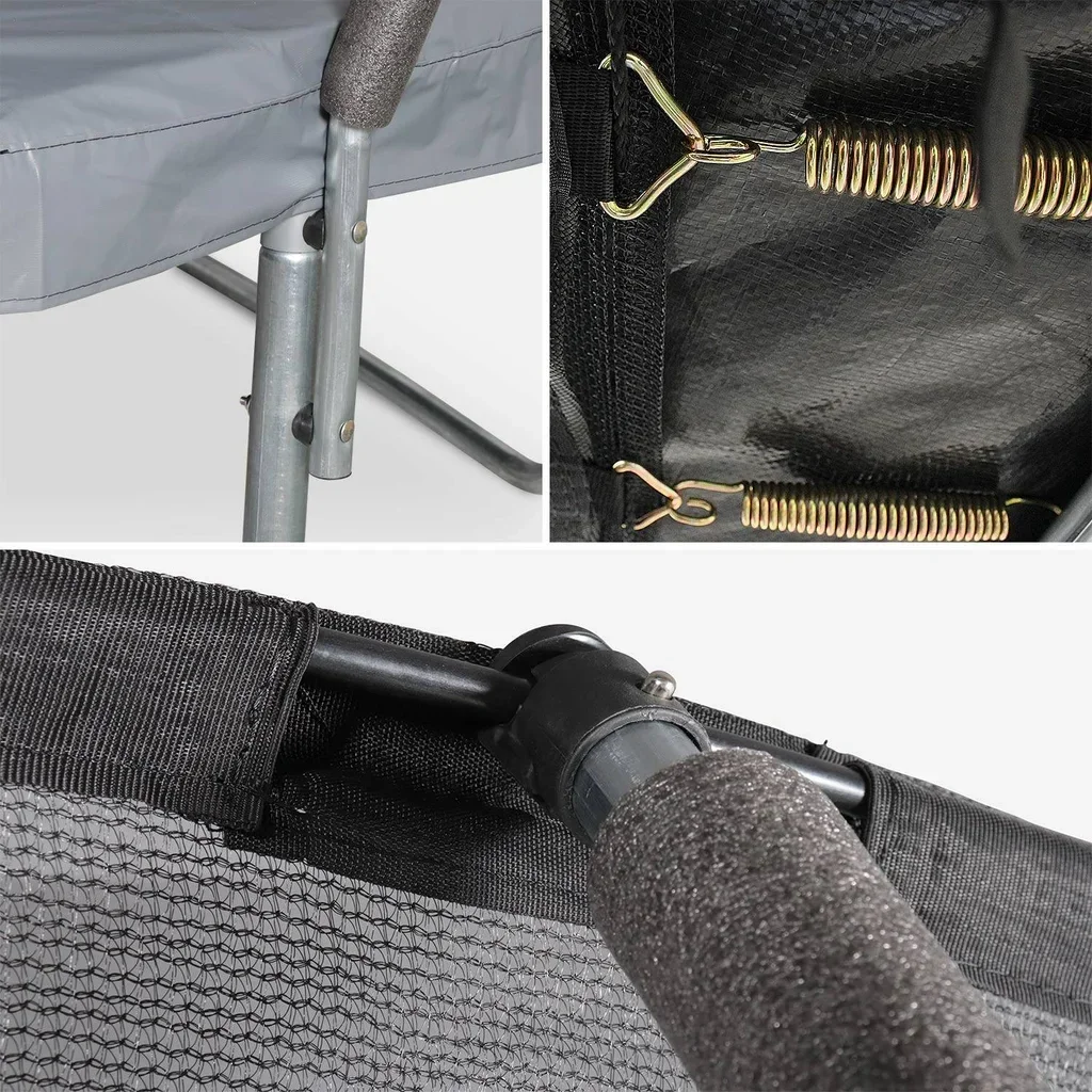 Trampolino Ø305 cm con Rete di Sicurezza Interna e Accessori Completi - Tappeto Elastico da Giardino 3m