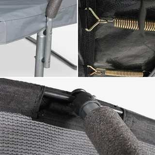 Trampolino Ø305 cm con Rete di Sicurezza Interna e Accessori Completi - Tappeto Elastico da Giardino 3m