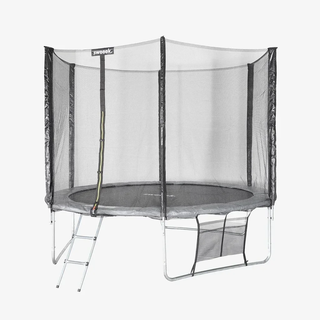 Trampoline Ø305 cm avec filet de sécurité 1,80 m et échelle acier