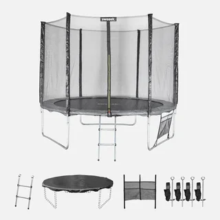 Trampoline Ø305 cm avec filet de sécurité 1,80 m et échelle acier