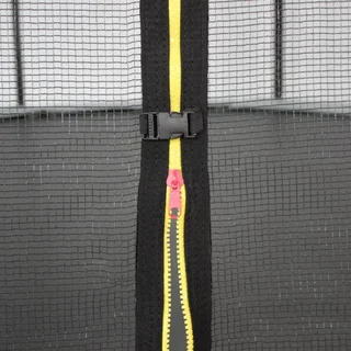 Trampoline 370 cm Saturne avec filet de sécurité 1,80 m et coussin protection 28 cm