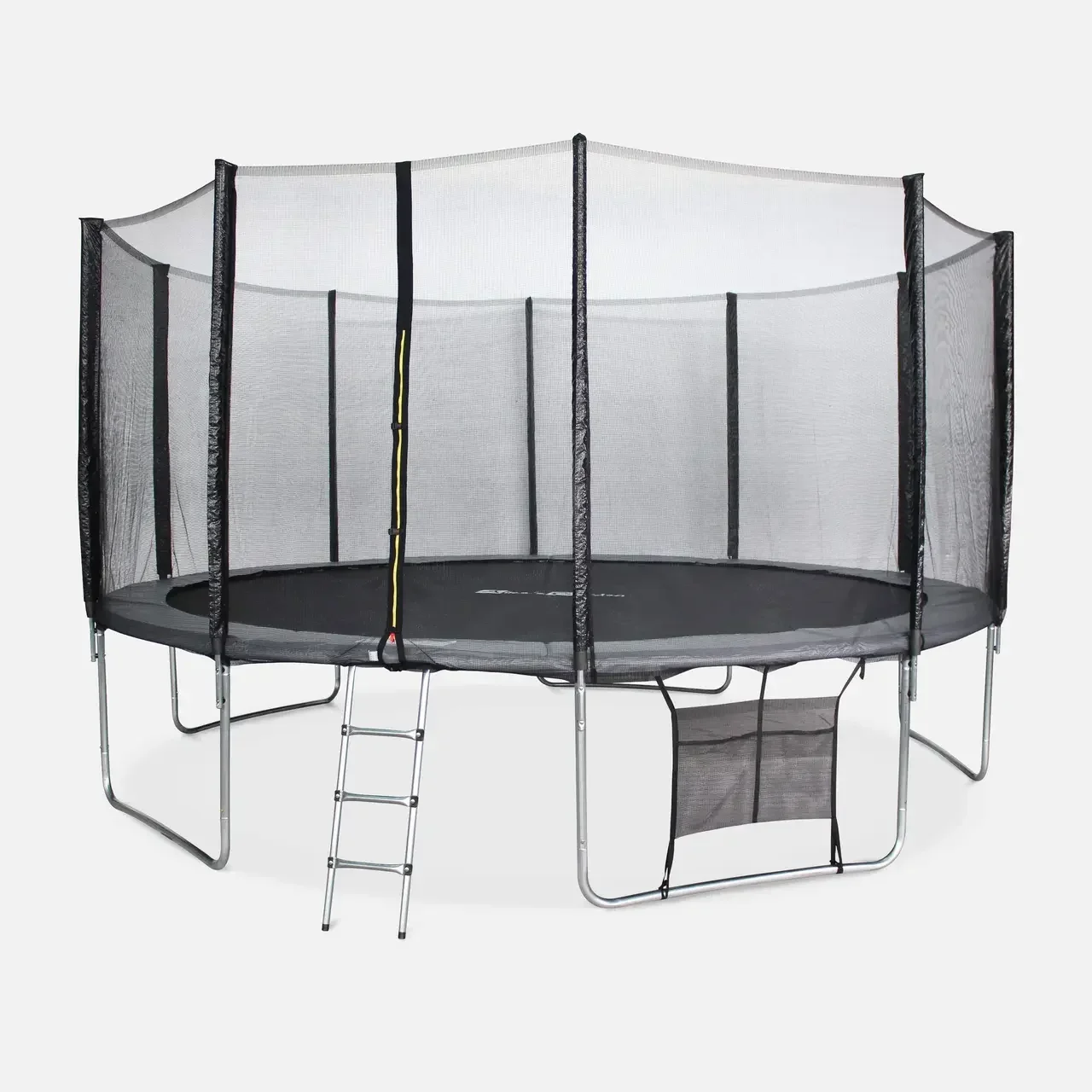 Trampoline Neptune XXL Ø460 cm avec filet de sécurité, échelle et kit complet d'accessoires pour jardin