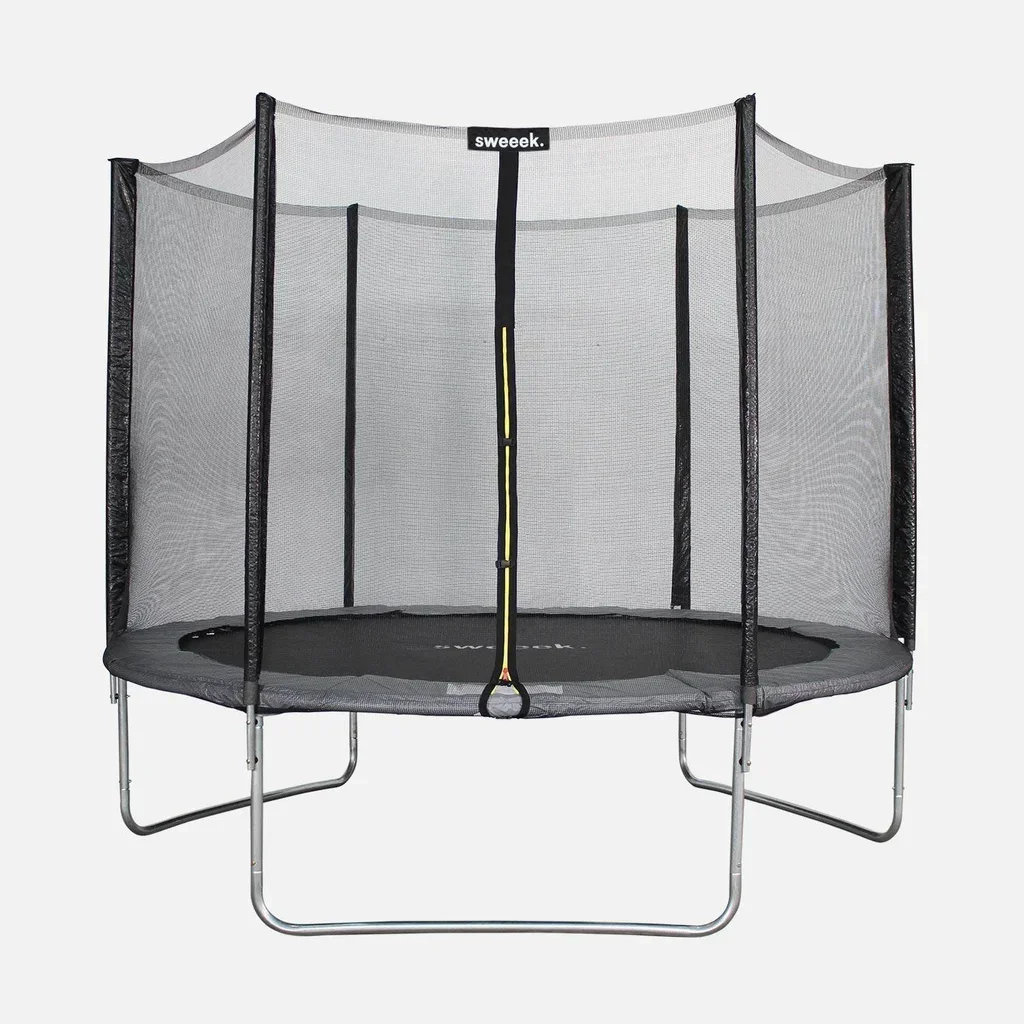 Trampoline extérieur 305 cm avec filet de sécurité - Mars Gris