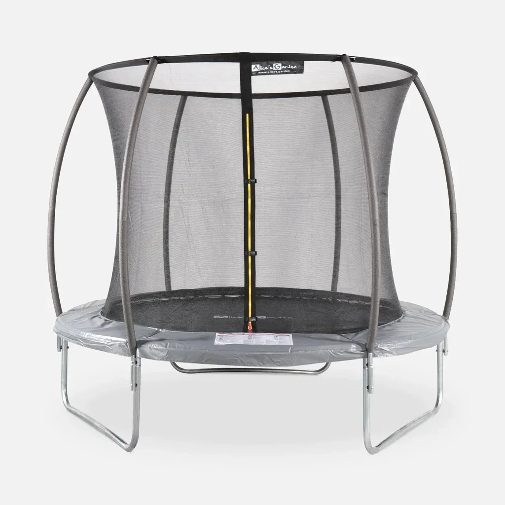 Trampoline jardin Ø250 cm filet sécurité intérieur famille enfants