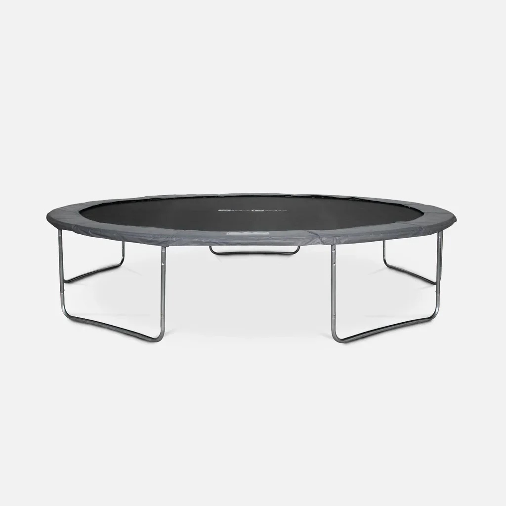 Trampoline XXL 460 cm avec filet de sécurité intégré pour enfants et adultes