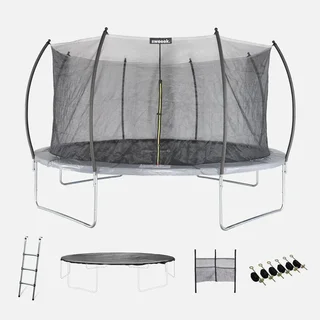 Trampolim XXL 4,90m com Rede de Segurança e Kit Completo de Acessórios