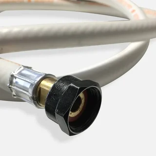 Tubo flessibile gas naturale NF G1/2 1,5m con raccordi meccanici sicuri