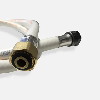 Tubo flessibile gas naturale NF G1/2 1,5m con raccordi meccanici sicuri