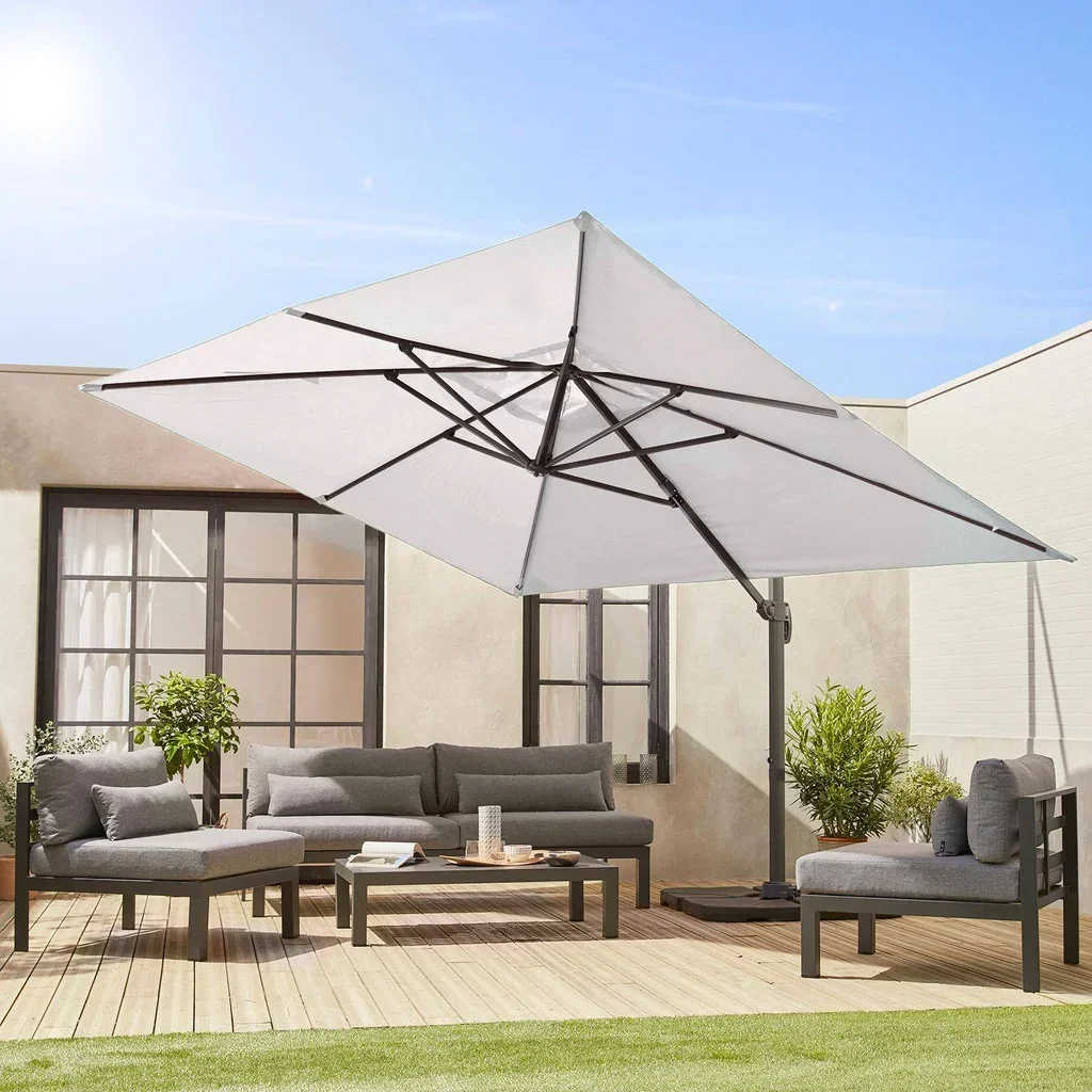 Toile de rechange 3x4m pour parasol St Jean de Luz avec auvent intégré