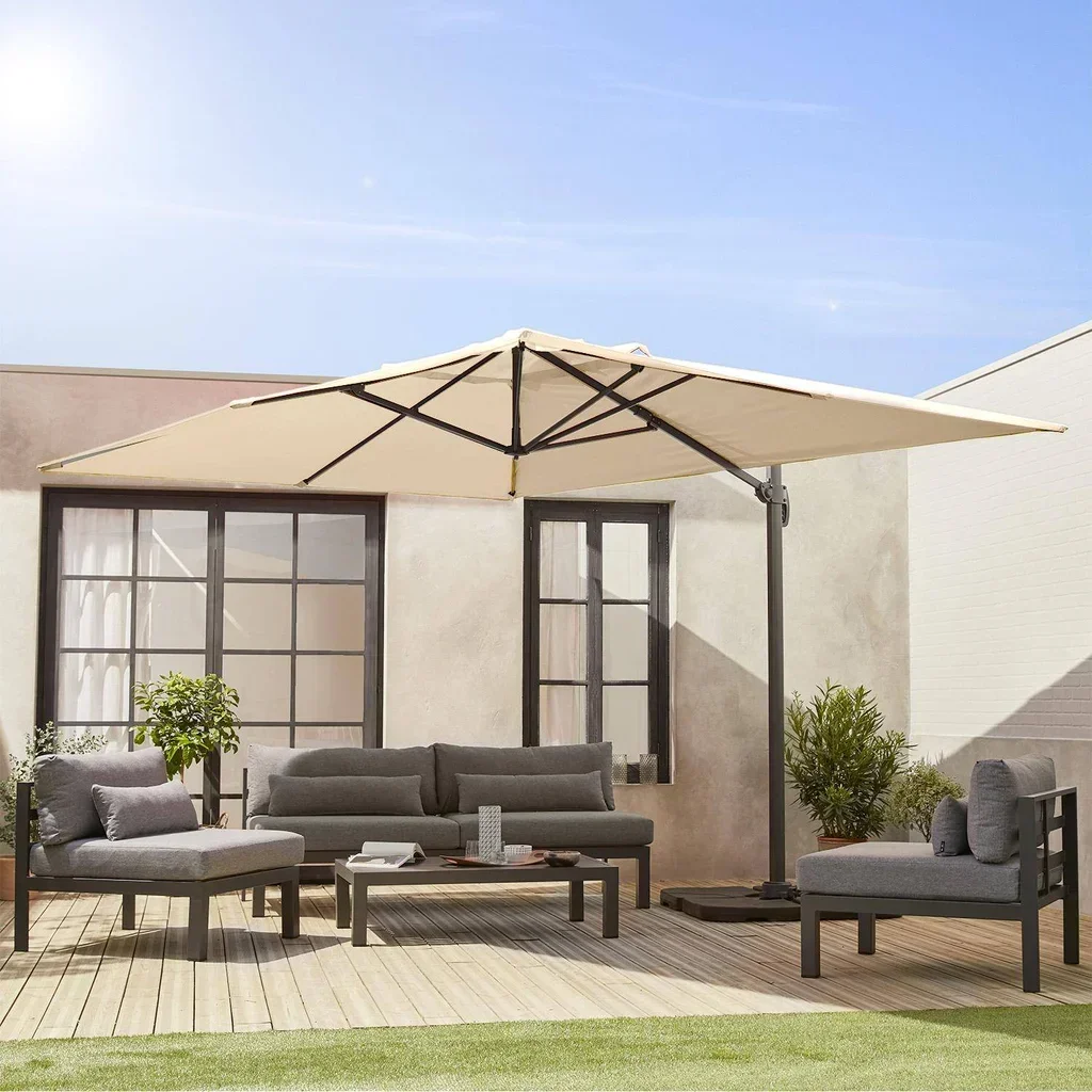 Toile de rechange parasol St Jean de Luz 3x4m avec auvent intégré