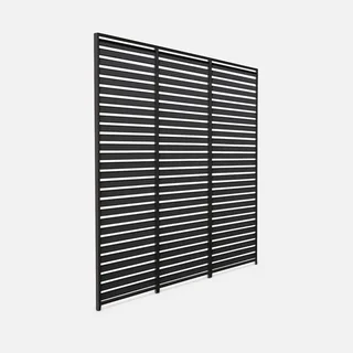 Adjustable louvered aluminum pergola Triomphe 4x3m 130cm privacy screen slats bioclimatic outdoor shade structure
