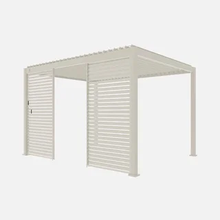 Aluminum shutter 130 cm for Triomphe 4x3m bioclimatic pergola - Privacy screen with 28 slats