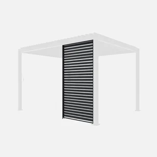 Adjustable louvered aluminum pergola Triomphe 4x3m 130cm privacy screen slats bioclimatic outdoor shade structure