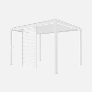 Aluminium bioclimatic pergola Triomphe 4x3 m with 130 cm adjustable louvered roof