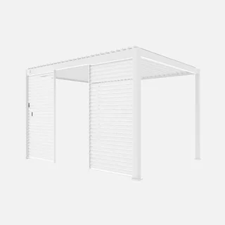 Aluminium bioclimatic pergola Triomphe 4x3 m with 130 cm adjustable louvered roof