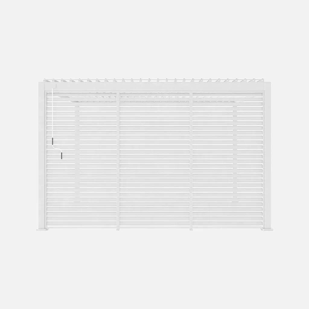 Aluminium bioclimatic pergola Triomphe 4x3 m with 130 cm adjustable louvered roof