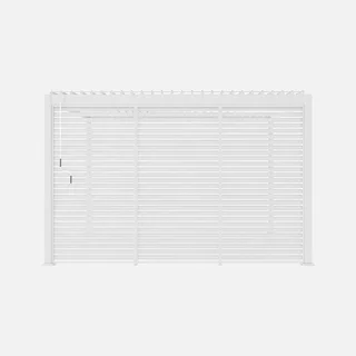 Aluminium bioclimatic pergola Triomphe 4x3 m with 130 cm adjustable louvered roof