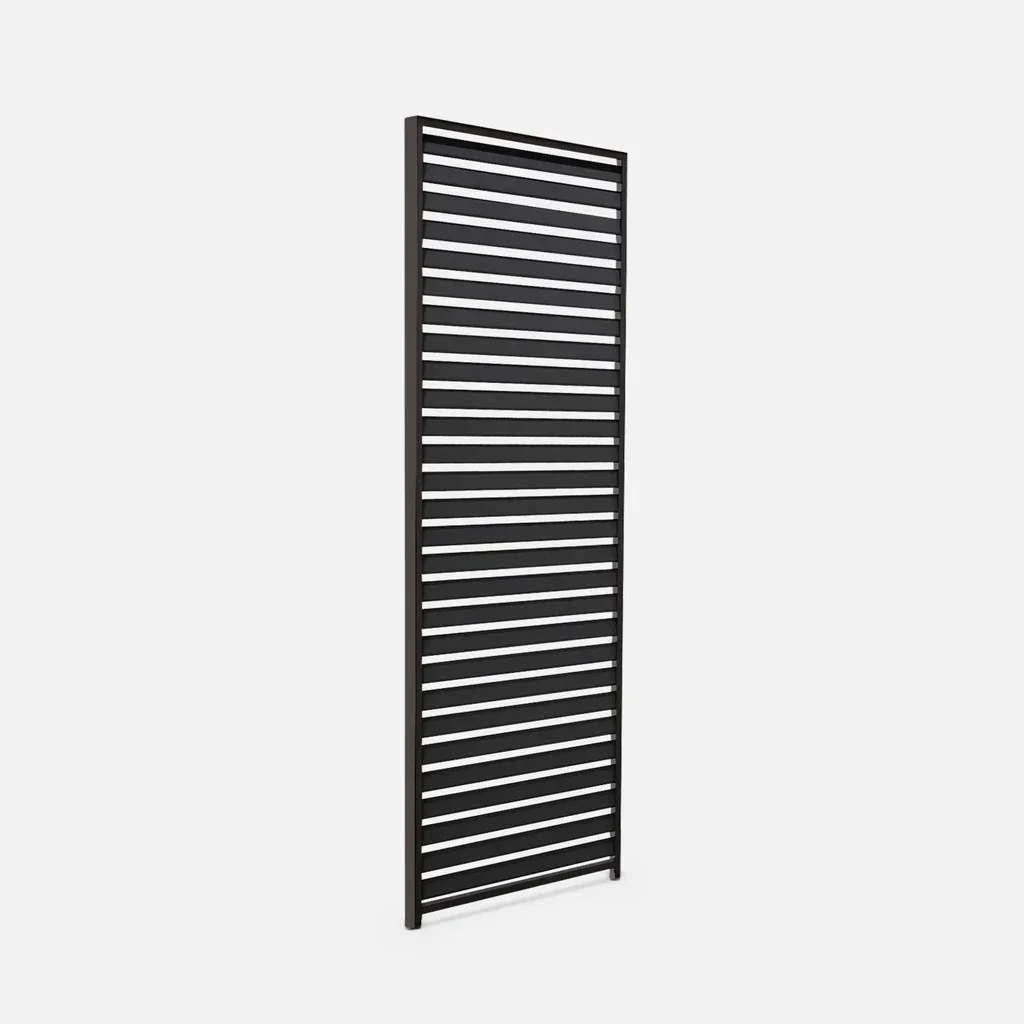 Adjustable louvered aluminum pergola Triomphe 4x3m 130cm privacy screen slats bioclimatic outdoor shade structure