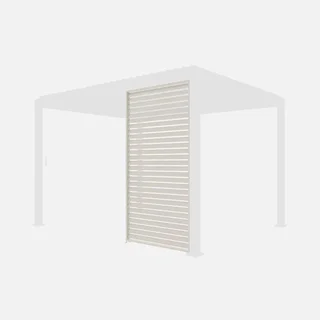Aluminum shutter 130 cm for Triomphe 4x3m bioclimatic pergola - Privacy screen with 28 slats